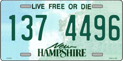 NH license plate 1374496