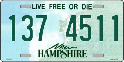 NH license plate 1374511