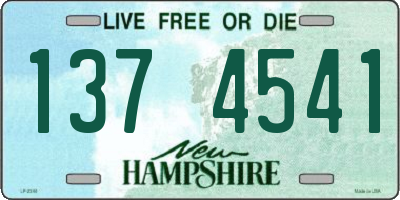 NH license plate 1374541