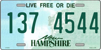 NH license plate 1374544