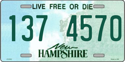 NH license plate 1374570