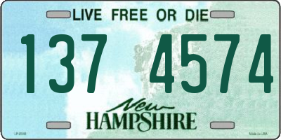 NH license plate 1374574