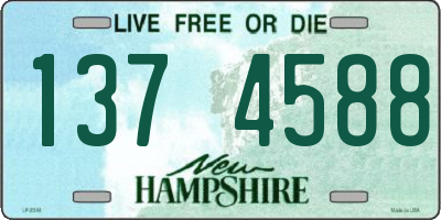 NH license plate 1374588