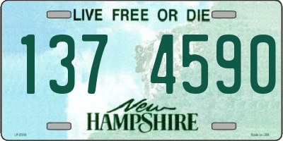 NH license plate 1374590
