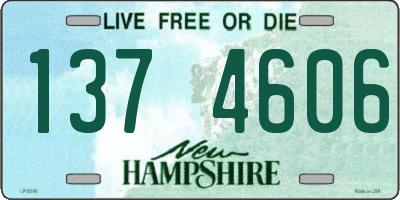 NH license plate 1374606