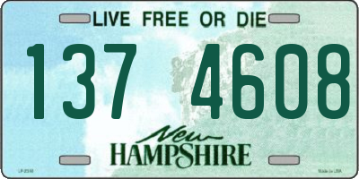 NH license plate 1374608