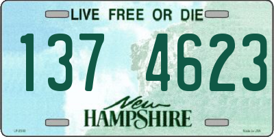 NH license plate 1374623