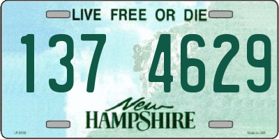 NH license plate 1374629
