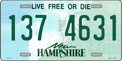 NH license plate 1374631
