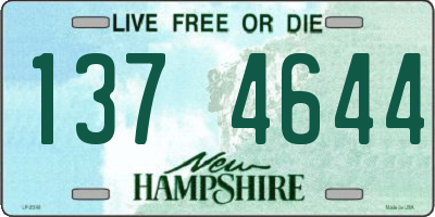 NH license plate 1374644