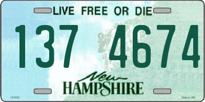 NH license plate 1374674