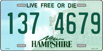 NH license plate 1374679