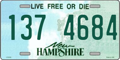 NH license plate 1374684