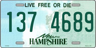 NH license plate 1374689