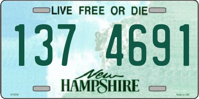 NH license plate 1374691