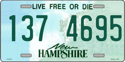 NH license plate 1374695