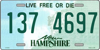 NH license plate 1374697