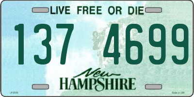NH license plate 1374699
