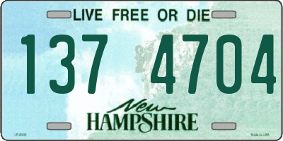 NH license plate 1374704