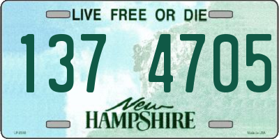 NH license plate 1374705