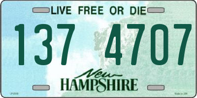 NH license plate 1374707