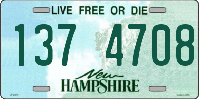 NH license plate 1374708