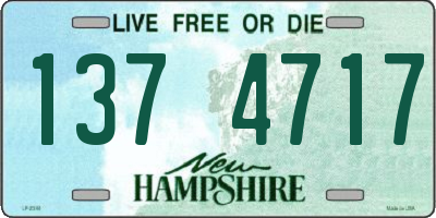 NH license plate 1374717