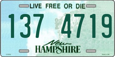 NH license plate 1374719