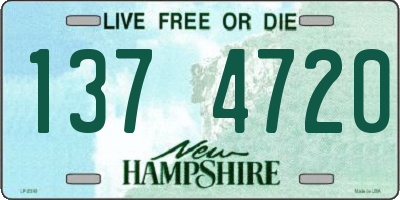 NH license plate 1374720