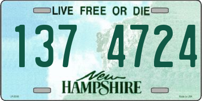 NH license plate 1374724