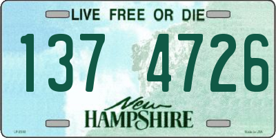 NH license plate 1374726