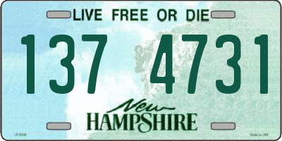 NH license plate 1374731