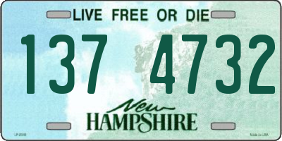 NH license plate 1374732