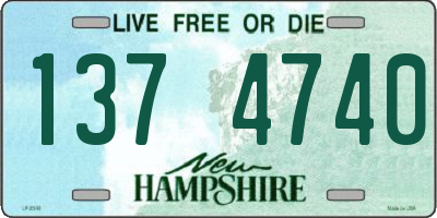 NH license plate 1374740