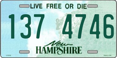NH license plate 1374746