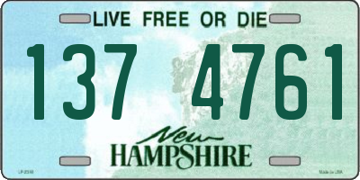 NH license plate 1374761