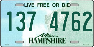 NH license plate 1374762