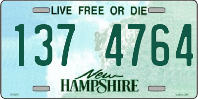 NH license plate 1374764