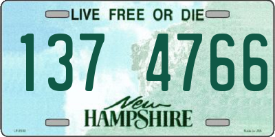 NH license plate 1374766