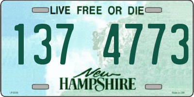 NH license plate 1374773