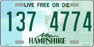 NH license plate 1374774