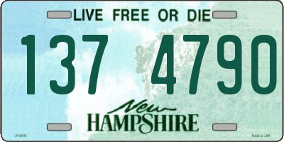 NH license plate 1374790