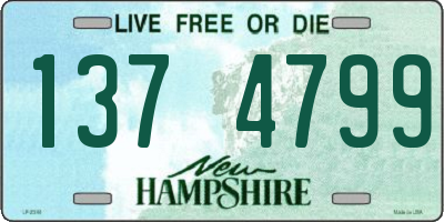 NH license plate 1374799