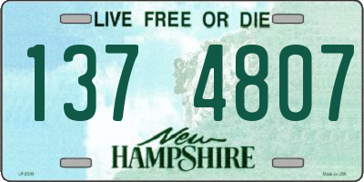 NH license plate 1374807