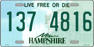 NH license plate 1374816