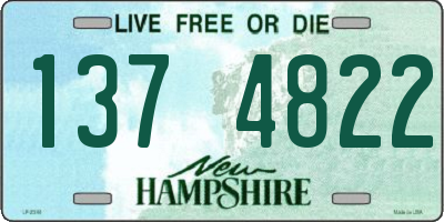 NH license plate 1374822