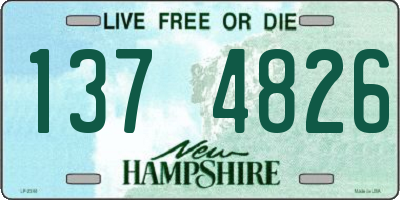 NH license plate 1374826