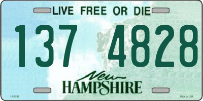 NH license plate 1374828