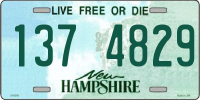 NH license plate 1374829