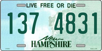 NH license plate 1374831